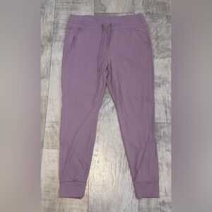 HALARA Plush High Waisted Drawstring Pocket Full Length Purple Joggers in EUC XL